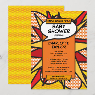 Baby-Shower-Spaß Moderne geschlechtsneutrale Einladung