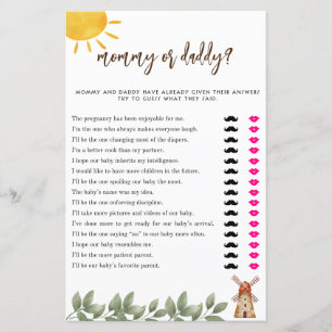 Baby-Shower-Spiel für Mama oder Papa mit Bauernhof