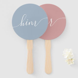 Baby Shower Spiel Handfächer für ihn oder sie
