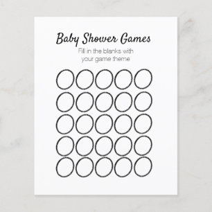 Baby-Shower-Spiel-Vorlage für Kreisvorlagen Flyer
