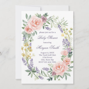 Baby Shower Sprinkle Einladung – Aquarell