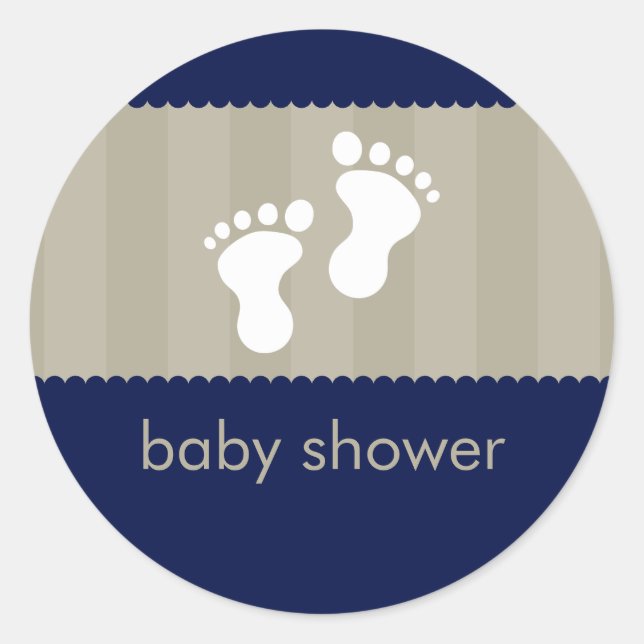 BABY SHOWER STICKER :: glückliche Füße 11 (Vorderseite)