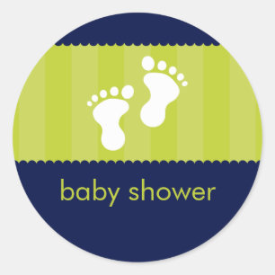 BABY SHOWER STICKER :: glückliche Füße 12