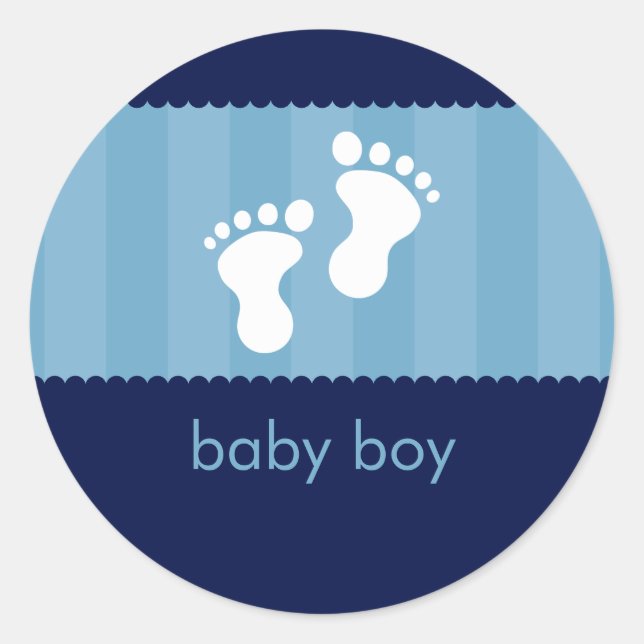 BABY SHOWER STICKER :: Happy Feet 1 (Vorderseite)