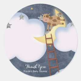 Baby Shower Storybook Kinderzimmer Rhyme Custom Ge Runder Aufkleber