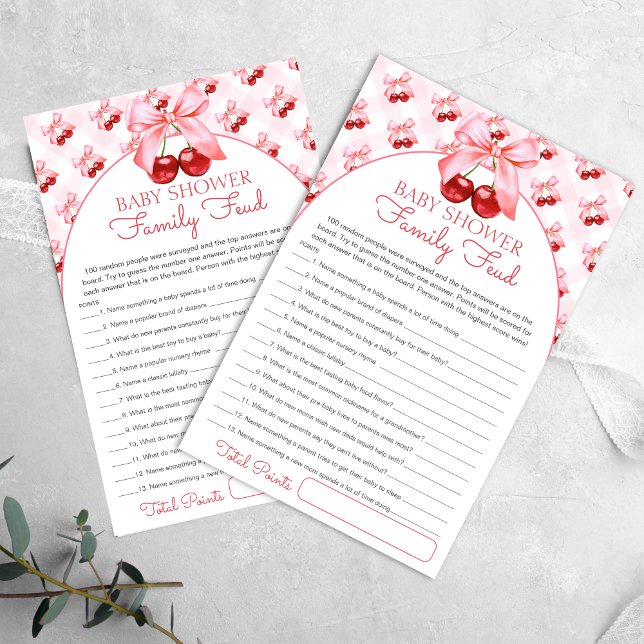 Baby Shower Survey Says Game Card (Von Creator hochgeladen)