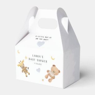 Baby-Shower Süße Weiche Spielzeuge Illustration Geschenkschachtel