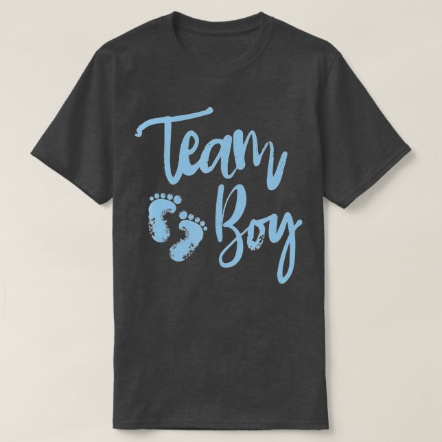 Baby Shower - Team Boy T-Shirt (Design vorne)