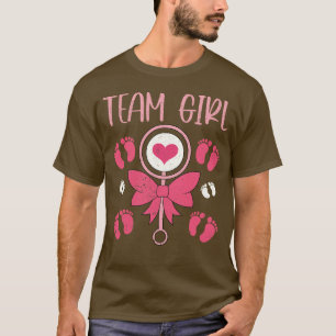 Baby Shower Team Girl Gender Reveal Party T-Shirt