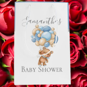 Baby Shower Teddy Bearly Wait BOY Mittlere Geschenktüte