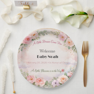 Baby Shower Teller   Blossom Dream Thema