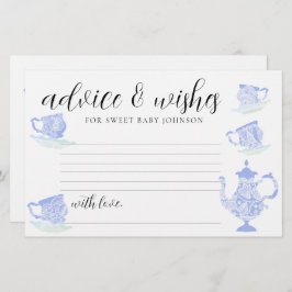 Baby Shower Time Kapselkarten Tee China Spitze Gol Briefpapier