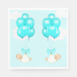 Baby Shower Twin Boys Serviette