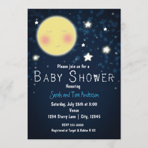 BABY SHOWER Twinkle Little Star Sparkle Einladung