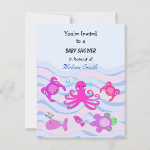 Baby Shower Unter dem Meer Einladung