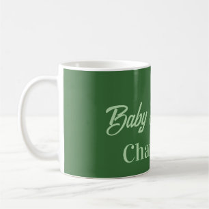 Baby Shower Waldgrün Pastell Name Einfachminimal Kaffeetasse