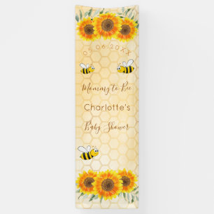 Baby Shower werdende Mutter Bienen Sonnenblumen Wa Banner