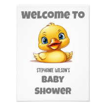 Baby-Shower-Willkommensposter - Selbst erstellen