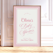 Baby-Shower-Willkommensschild-Vorlage, Moderne Ret