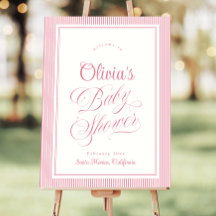 Baby-Shower-Willkommensschild-Vorlage, Moderne Ret