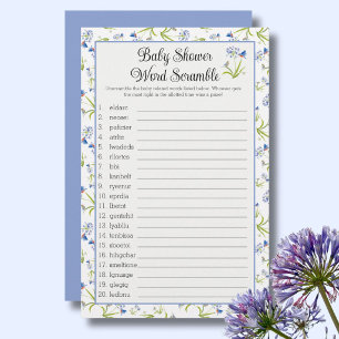 Baby Shower Wortverwirrung Lily mit Blaumeise