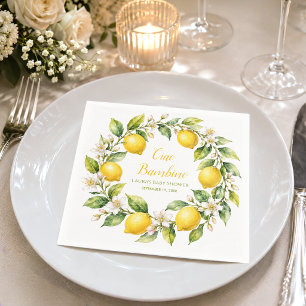 Baby Shower Zitronen Ciao Bambino Italienisches Th Serviette