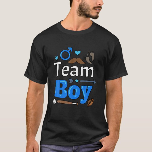 Baby Showfamilie Outfit Team Boy Team Girl Gende T-Shirt (Vorderseite)