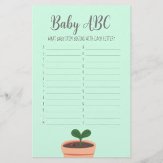 Baby Showspiel Baby ABC Flyer