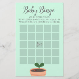 Baby Showspiel Baby Bingo Flyer