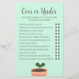 Baby Showspiel über oder unter Flyer