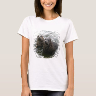 Baby-Siegel-Damen-angepasster T - Shirt