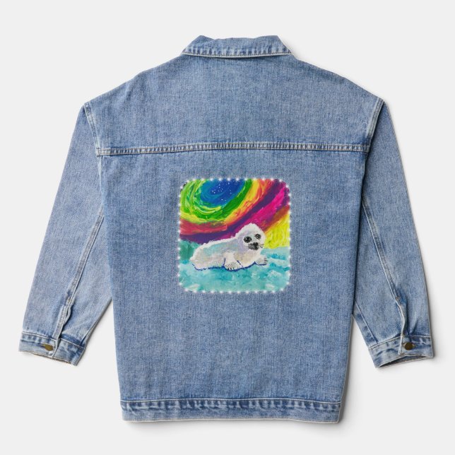 Baby Siegel "Kunst von Kindern" Jeansjacke (Rückseite)