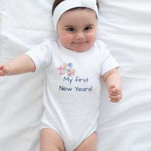 Baby Silvester Feuerwerk Strampler
