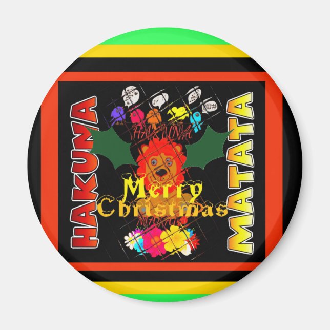 Baby Simba Merry Christmas Collection Magnet (Vorne)