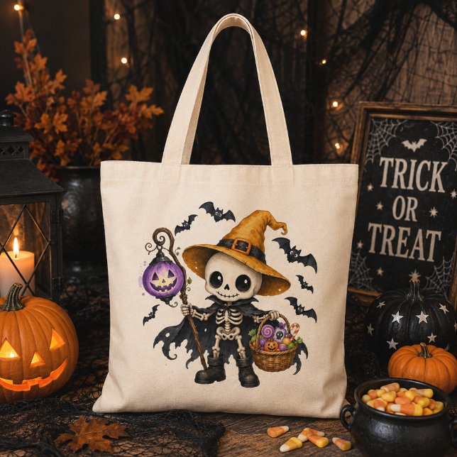 Baby-Skelett-Hexe Halloween-Süßigkeiten oder Saure Tragetasche (Von Creator hochgeladen)