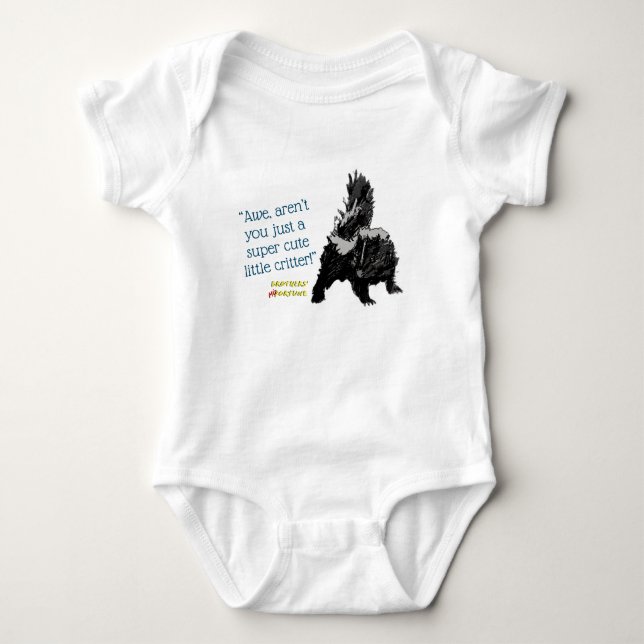 Baby Skunk Säugling Bodysuit Strampler (Vorderseite)