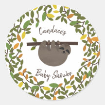 Baby Sloth Autumn Greenerenerity Baby Shower