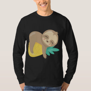 Baby Sloth Tropical Pineapfruit Niedlich T-Shirt