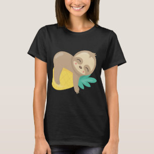 Baby Sloth Tropical Pineapfruit Niedlich T-Shirt