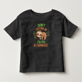 Baby Sloth Verstöre mich nicht, dass ich napping Kleinkind T-shirt