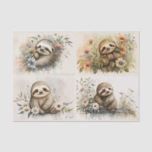 Baby Sloths Seidenpapier
