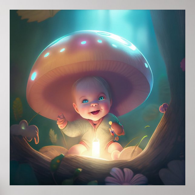 Baby-Smiling-Poster Poster (Vorne)