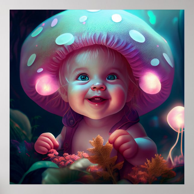 Baby-Smiling-Poster Poster (Vorne)