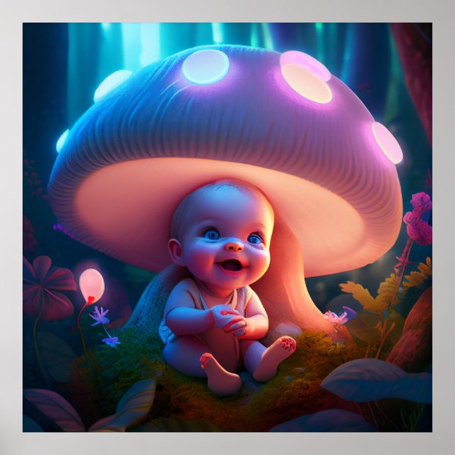 Baby-Smiling-Poster Poster (Vorne)