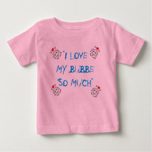 BABY SNAP BOTTOM I LIEBE BUBBE TURQUOISE NIEDLICH BABY T-SHIRT