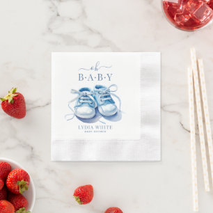 Baby Sneaker Baby-Party, Jungen-Baby-Party Serviette