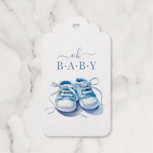 Baby Sneaker-Einladung zur Babyparty, Baby Junge Geschenkanhänger