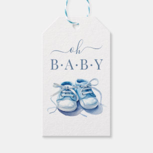 Baby Sneaker-Einladung zur Babyparty, Baby Junge Geschenkanhänger