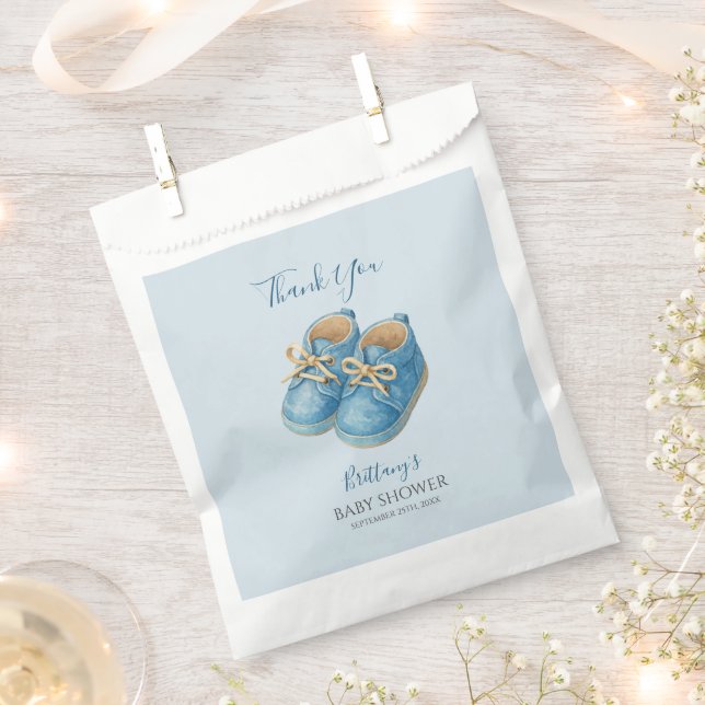 Baby Sneaker Minimal Baby-Party  Geschenktütchen (Ausgeschnitten)