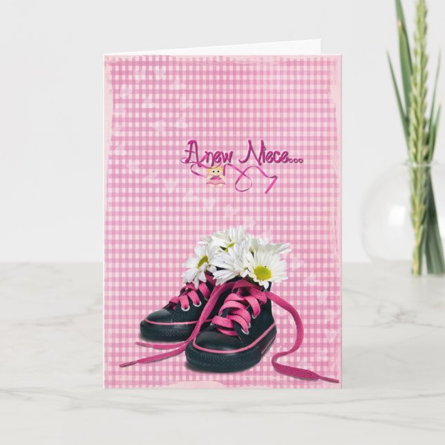 Baby Sneakers for Niece Karte (Vorderseite)